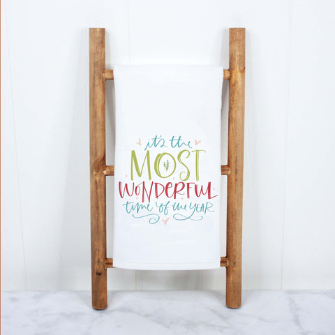 It's the Most Wonderful Time of the Year Christmas Kitchen Towel