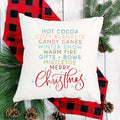 Cozy Christmas List Pillow Cover