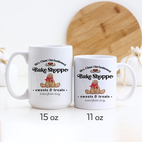 Mrs. Claus Old Fashioned Gingerbread Bake Shoppe Christmas Mug