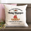 Mrs. Claus Old Fashioned Gingerbread Bake Shoppe Christmas Pillow Cover