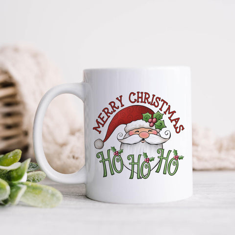 Merry Christmas Ho Ho Ho Santa Mug