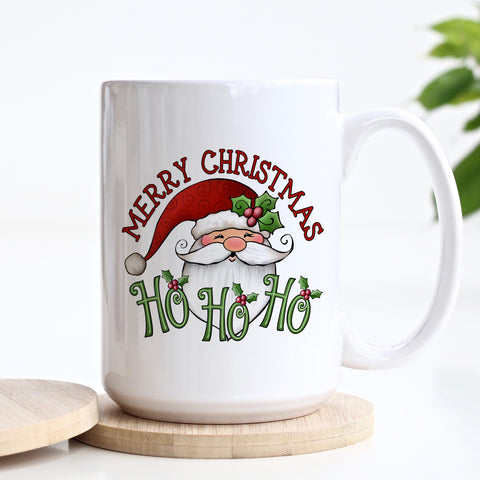 Merry Christmas Ho Ho Ho Santa Mug