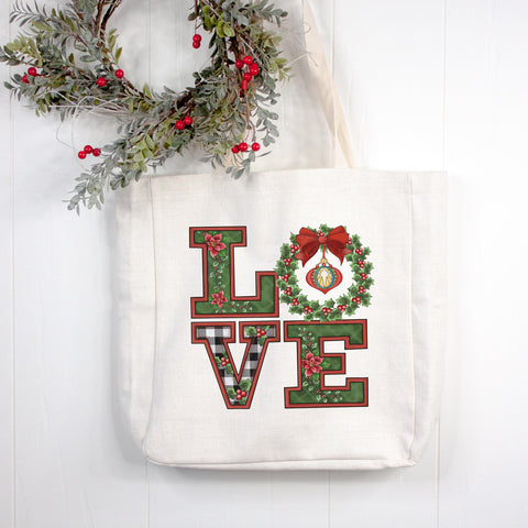 Love Christmas Tote Bag