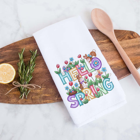 Hello Spring Kitchen Towel