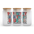 Party in the USA Frosted Glass Can Tumbler
