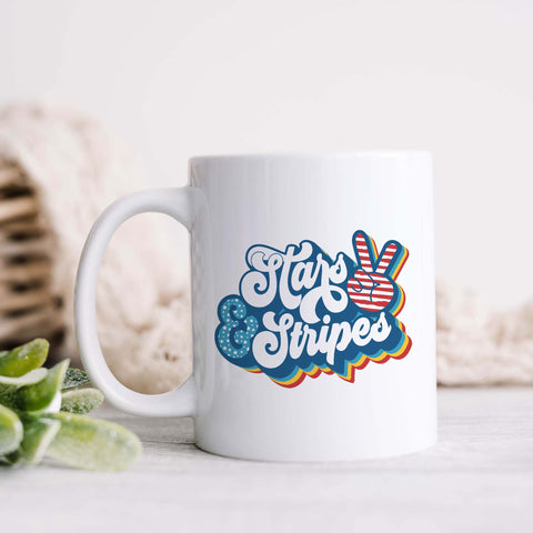 Stars and Stripes Patriotic Mug