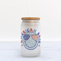 American Babe Frosted Glass Can Tumbler