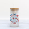American Mama Frosted Glass Can Tumbler