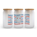 American Babe Frosted Glass Can Tumbler