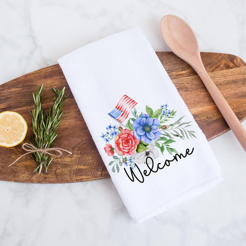Patriotic Personalized Kitchen Towel