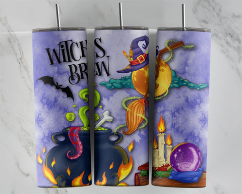 Witch's Brew Halloween Insulated Skinny Tumbler