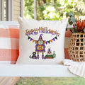 Happy Halloween Witch Cat Pillow Cover