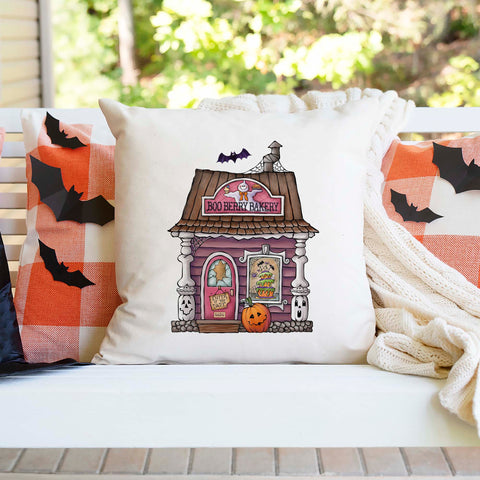BooBerry Bakery Halloween Pillow Cover