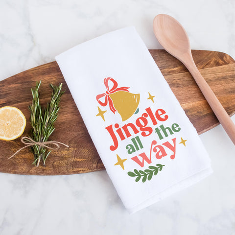 Jingle All the Way Christmas Kitchen Towel