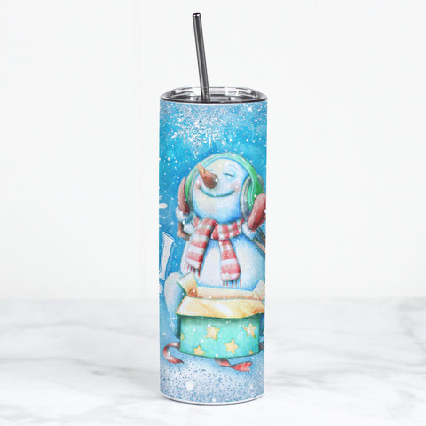 Let it Snow Insulated Skinny Tumbler
