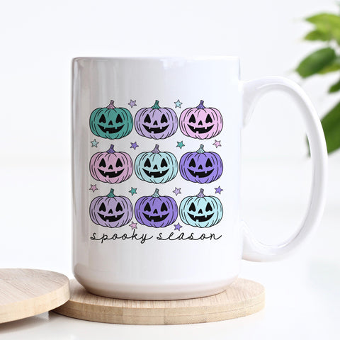 Spooky Season, Purple Pumpkin, Halloween Ceramic Mug