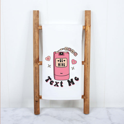 Text Me Valentine's Day Kitchen Towel