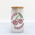 Better Together Valentine's Day Frosted Glass Can Tumbler