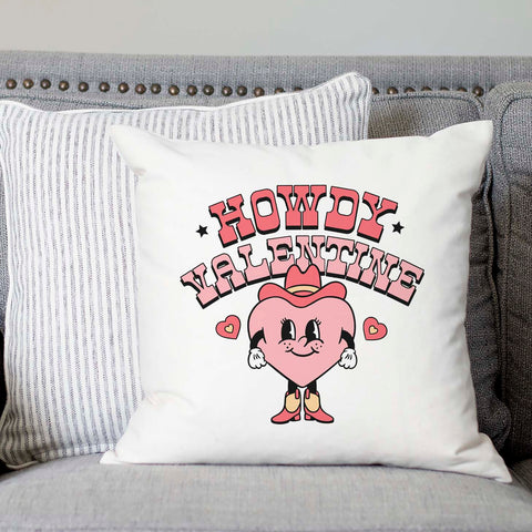 Howdy Valentine Pillow Cover
