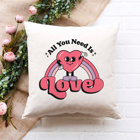 All You Need is Love Valentine's Day Pillow Cover