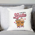 I Love You a Latte Valentine's Day Pillow Cover