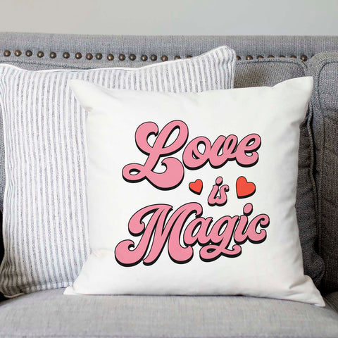 Love is Magic Valentine's Day Pillow Cover