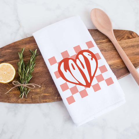 Love Valentine's Day Kitchen Towel
