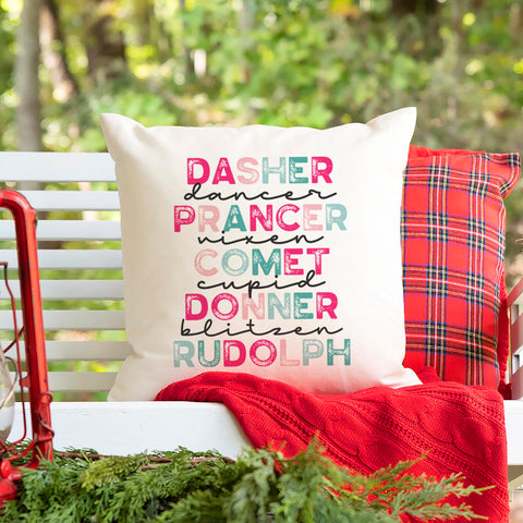 Reindeer Christmas Pillow Cover