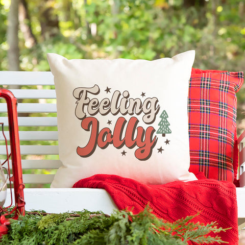 Feeling Jolly Christmas Pillow Cover