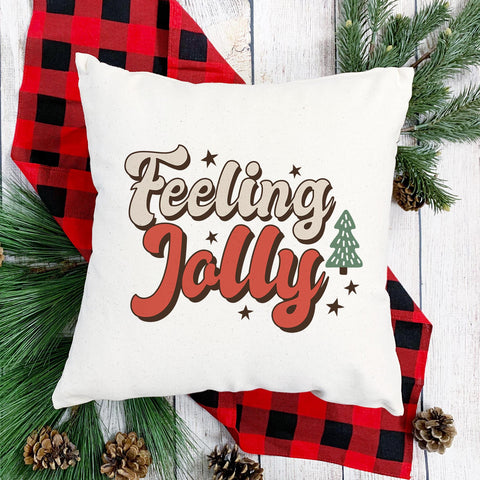 Feeling Jolly Christmas Pillow Cover