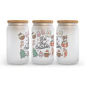 'Tis the Season Christmas Frosted Glass Can Tumbler