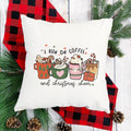 I Run on Coffee and Christmas Cheer Pillow Cover