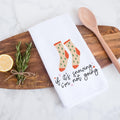 If it's Snowing I'm Not Going Christmas Kitchen Towel