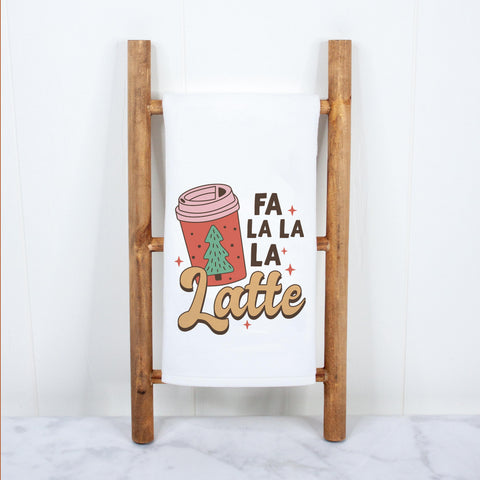 Fa La La Latte Christmas Kitchen Towel