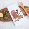 Fa La La Latte Christmas Kitchen Towel