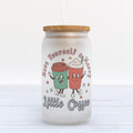 Have Yourself a Merry Little Coffee Frosted Glass Can Tumbler