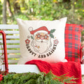 Groovy and Bright Retro Christmas Pillow Cover