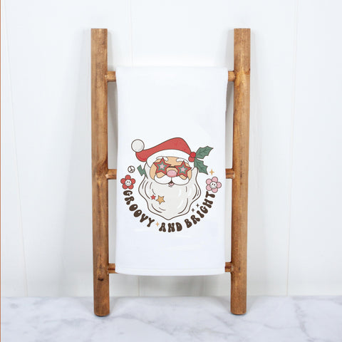 Groovy and Bright Christmas Kitchen Towel