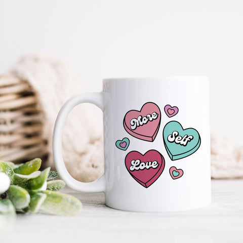 More Self Love Candy Hearts Mug