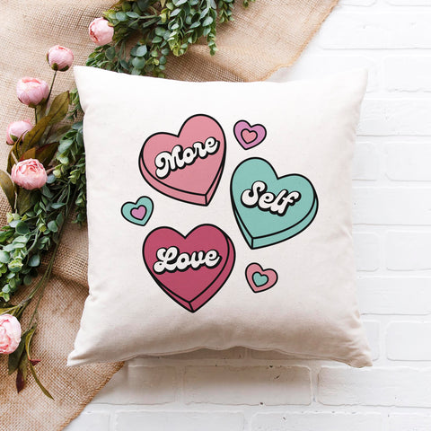 More Self Love Pillow Cover