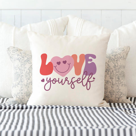 Love Yourself Pillow Cover