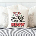 You Had Me at Meow Pillow Cover