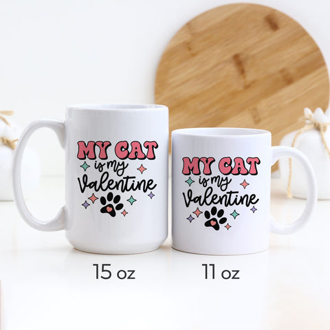 My Cat is My Valentine Mug