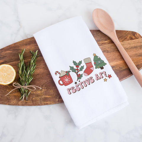 Festive AF Christmas Kitchen Towel
