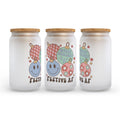Festive AF Retro Christmas Ornaments Frosted Glass Can Tumbler