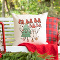 Fa La La La La Retro Ornaments Christmas Pillow Cover