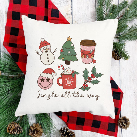 Jingle All the Way Christmas Pillow Cover