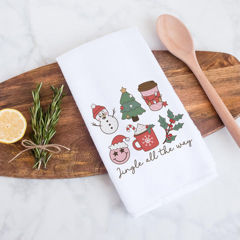 Jingle All the Way Christmas Kitchen Towel