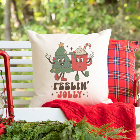 Feeling Jolly Christmas Pillow Cover