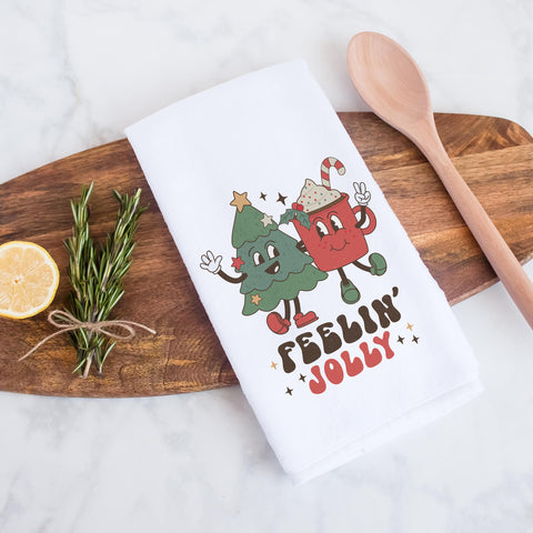Feeling Jolly Christmas Kitchen Towel